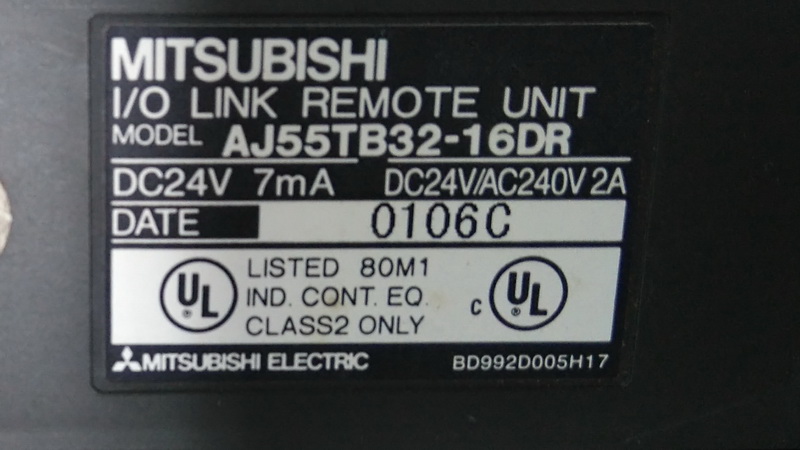 MITSUBISHI IO LINK REMOTE UNIT AJ55TB32-16DR - PLC DCS SERVO